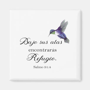 Bajo sus alas spanish bible verse psalm91 magnet