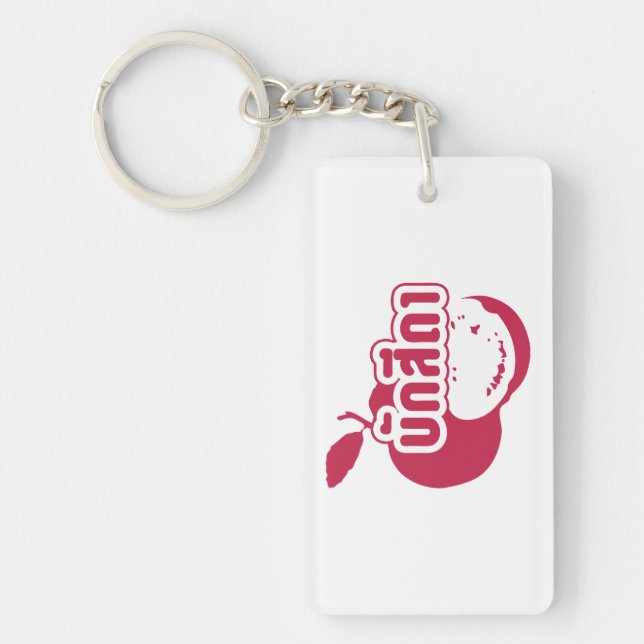 Bak Sida ☆ Farang written in Thai Isaan Dialect ☆ Key Ring (Front)
