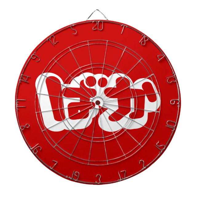 BAKA ばか ~ Fool in Japanese Hiragana Script Dartboard (Front)