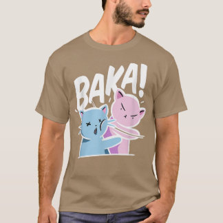 Baka Anime Cat Slap Baka Japanese Cat  T-Shirt