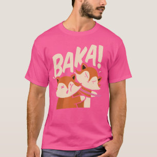 Baka Anime Dog Slap Baka Japanese Fox T-Shirt