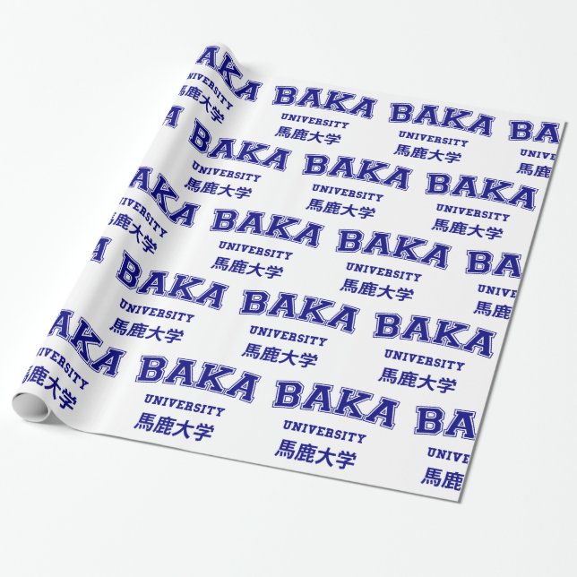 BAKA UNIVERSITY WRAPPING PAPER (Unrolled)