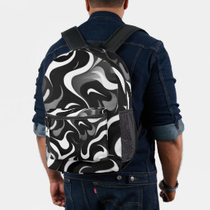 Bakcpack - Black and white Printed Backpack