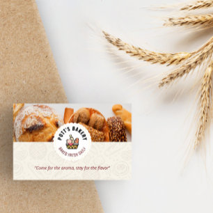 Bake Bakery Business   Baked Daily Bread Card