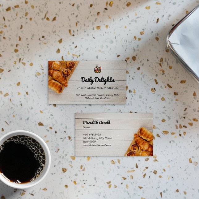 Bake Bakery Business | Warm Bread Basket Business Card (Creator Uploaded)