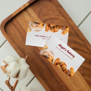 Bake Bakery Business   Warm Bread White Card