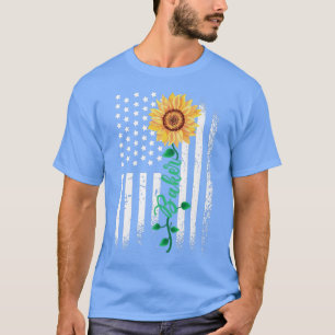 Bake Baking Patriotic American Usa Flag Flower Bak T-Shirt