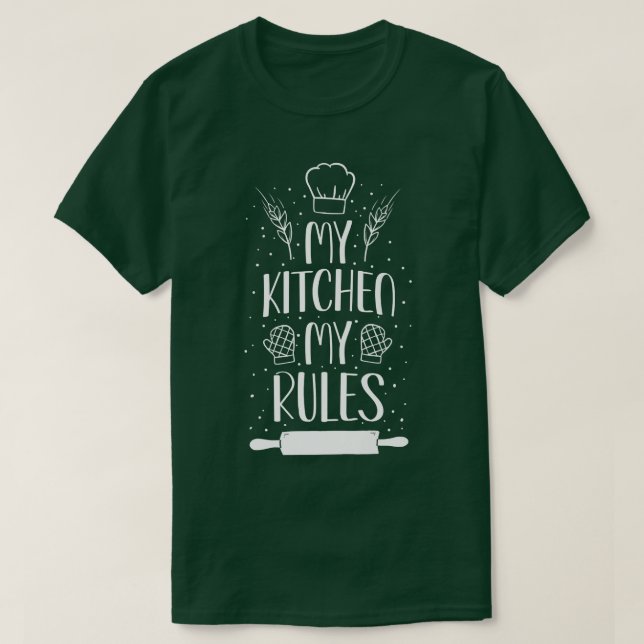 Bake Baking Rolling Pin   45 T-Shirt (Design Front)