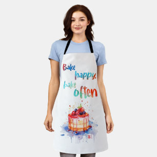 Bake Happy Bake Often Apron