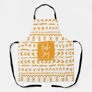 Bake Joy Mudcloth African Pattern In White Apron