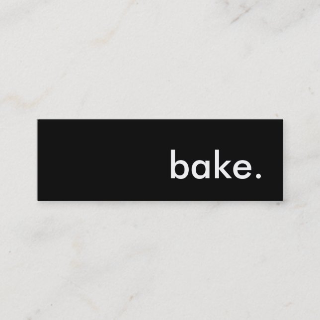 bake. mini business card (Front)