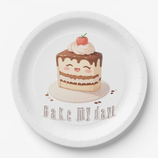 Bake my day! paper plate (Front)