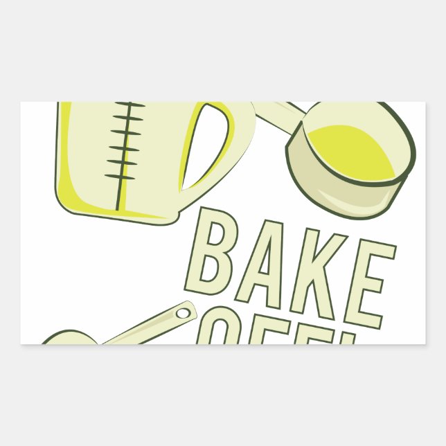 Bake Off Rectangular Sticker (Front)
