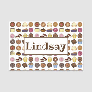 Bake Sale Bakery Pastry Chef Dessert Pastries Name Tag