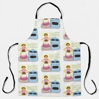 Bake Sale Brownie Blues Kitschy Wife Cartoon Apron