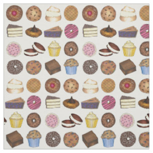 Bake Sale Cookie Cake Pie Doughnut Brownie Muffin Fabric