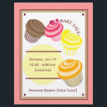Bake Sale Flyer - Cupcakes<br><div class="desc">A bake sale flyer featuring an illustration of four cupcakes; chocolate,  raspberry,  lemon,  and orange.  Personalise with details of your event.  


com</div>