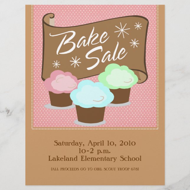 Bake Sale Flyers (Front)