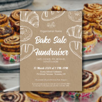 Bake Sale Fundraiser Church School Announcement