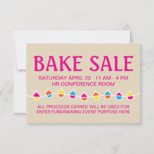 bake sale handbill flyers