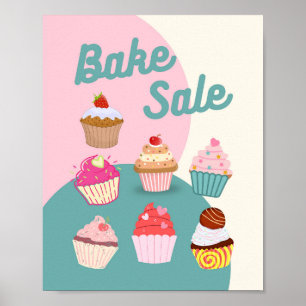 Bake Sale Sign, Cupcake Bake Sale Poster