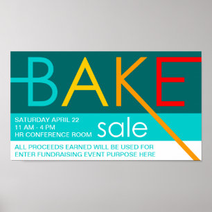 bake sale (typographic) poster