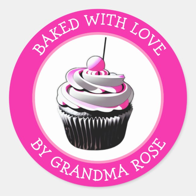 Bake With Love Food Label (Front)