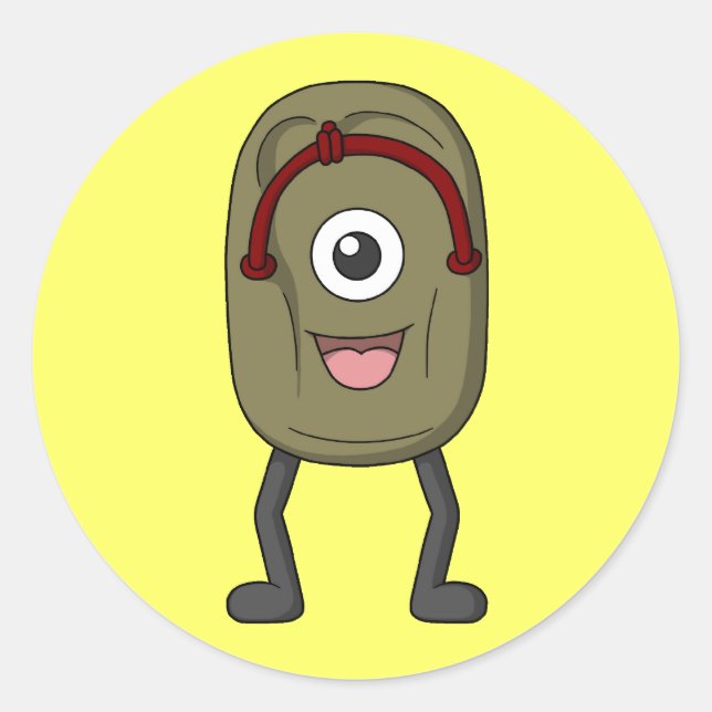 Bake-zouri (Ghost Sandal) Classic Round Sticker (Front)