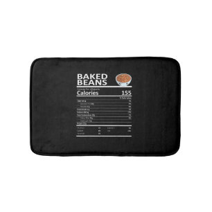 Baked Beans Nutritional Facts Thanksgiving X-Mas G Bath Mat