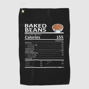 Baked Beans Nutritional Facts Thanksgiving X-Mas G Golf Towel