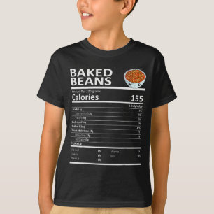 Baked Beans Nutritional Facts Thanksgiving X-mas G T-Shirt