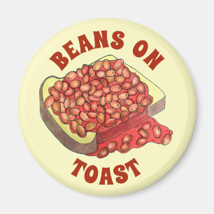 Baked Beans on Toast UK British Cuisine Food Magnet