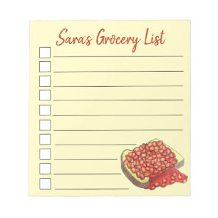 Baked Beans on Toast UK British Cuisine Food Notepad