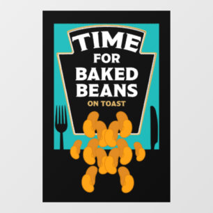 Baked Beans On Toast Window Cling