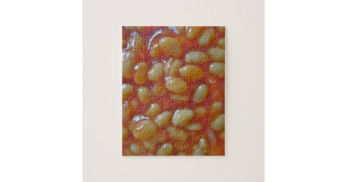 Baked Beans Puzzle/Jigsaw with Tin Jigsaw Puzzle Zazzle