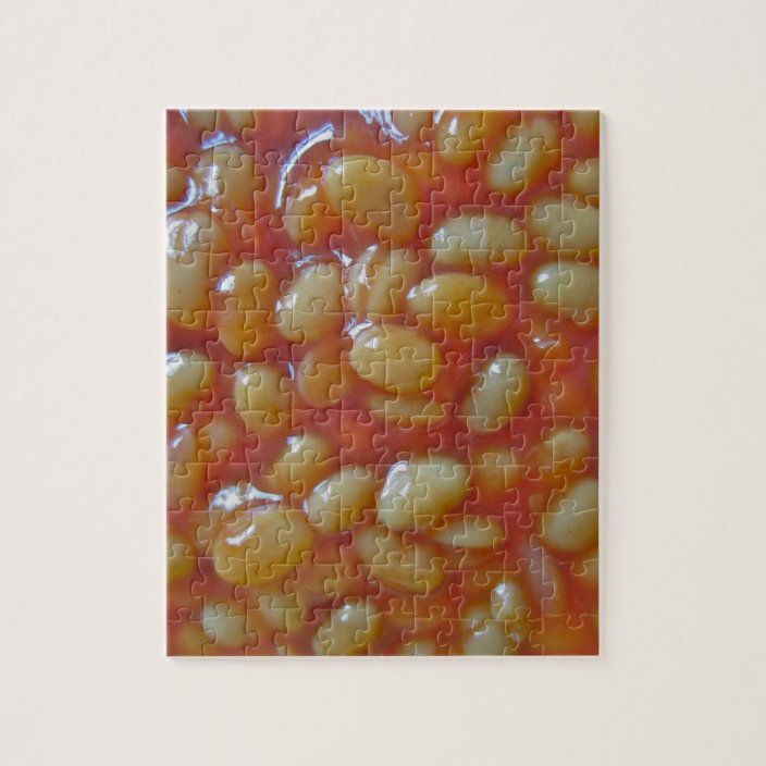 Baked Beans Puzzle/Jigsaw with Tin Jigsaw Puzzle Zazzle.co.uk