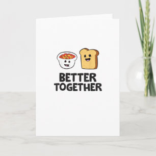 Baked Beans Toast Better Together Love Food Graphi Card