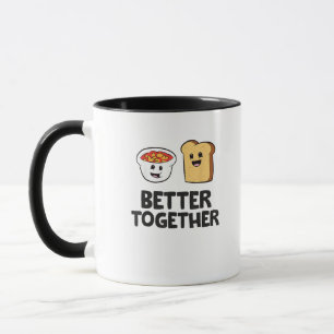Baked Beans Toast Better Together Love Food Graphi Mug
