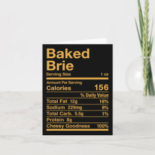 Baked Brie Nutrition Facts Cheese Gift Card