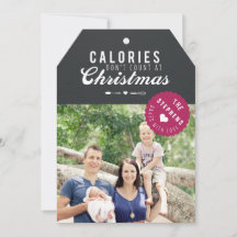 Baked gift Christmas Photo Card gift tag