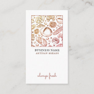Baked Goods Bread Bakery Business Card