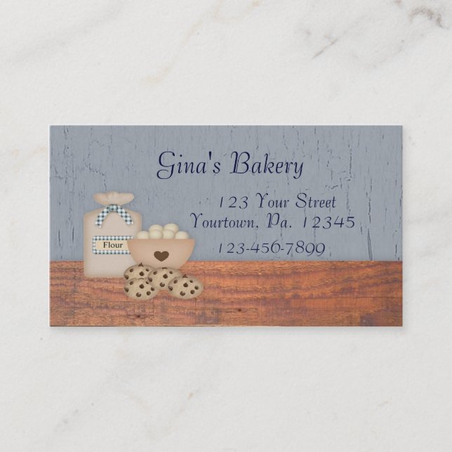 Baked Goods Business Card (Front)