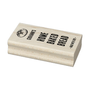 Baked Goods Custom Logo Rubber Stamp