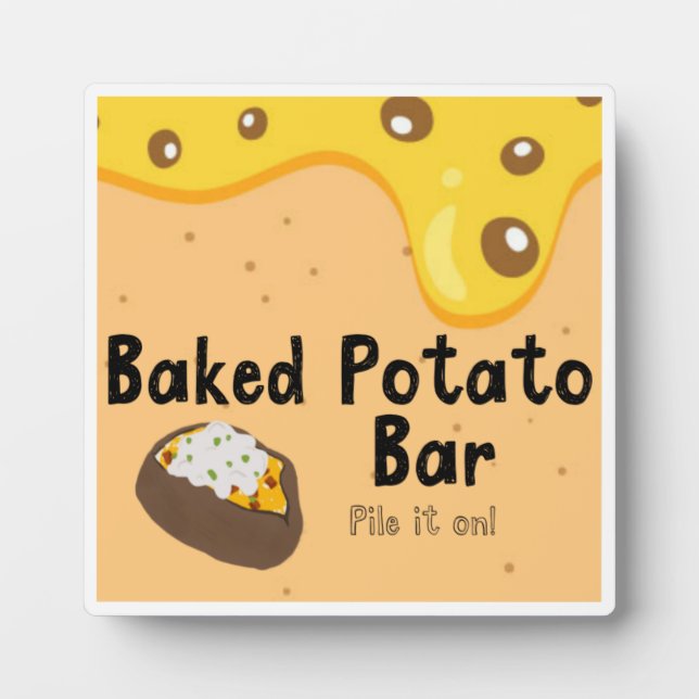 Baked Potato Bar Plaque (Front)