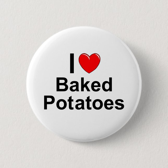 Baked Potatoes 6 Cm Round Badge (Front)