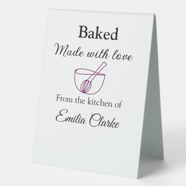 Baked with love bakery business add name texture l (Front)