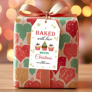 Baked with love, Christmas favour tags