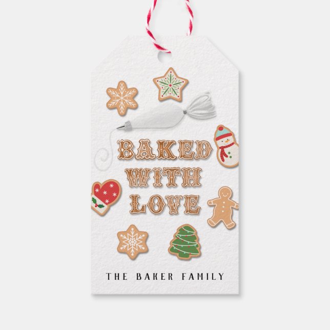 Baked With Love  |  Cookie Gift Tags (Back)