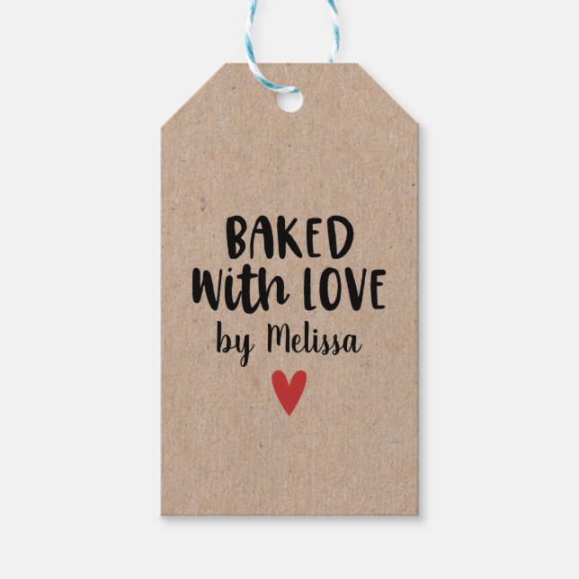 Baked with Love Gift Tags (Front)