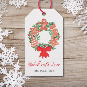 Baked With Love Gingerbread Christmas Holiday Gift Tags
